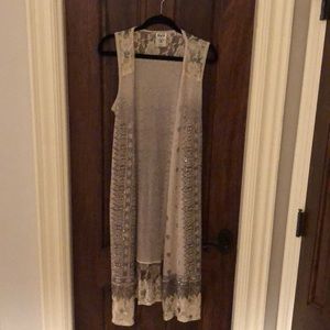 Long beaded vest